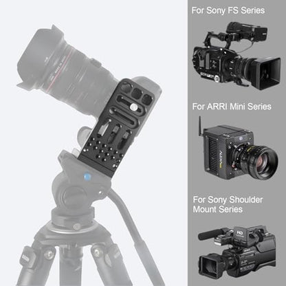 Camera L Bracket,Universal Vertical Camera Horizontal Mount Plate - size: Short Version