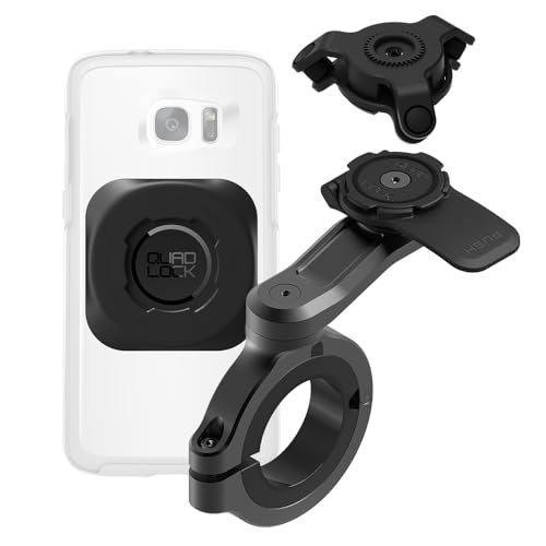 Quad Lock Handlebar Motorcycle Phone Mount PRO - Large Kit with Vibration Dampener and MAG Universal Adaptor - size: Handlebar Mount PRO Large