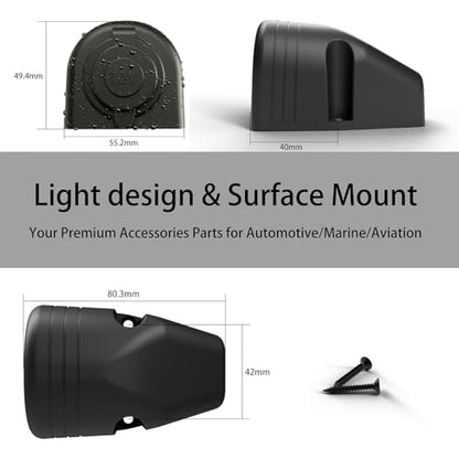12V/24V 10900028 Threaded Socket Surface Mount Outlet, 12V Cigarette Lighter Splitter Outlet Power Socket Adapter Connector for Engel Fridge, 4WD 4x4 Camper Trailer Marine Boat Caravan
