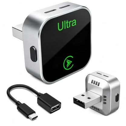 Wireless CarPlay Android Auto Adapter Plug and Play AI Box for Factory Wired