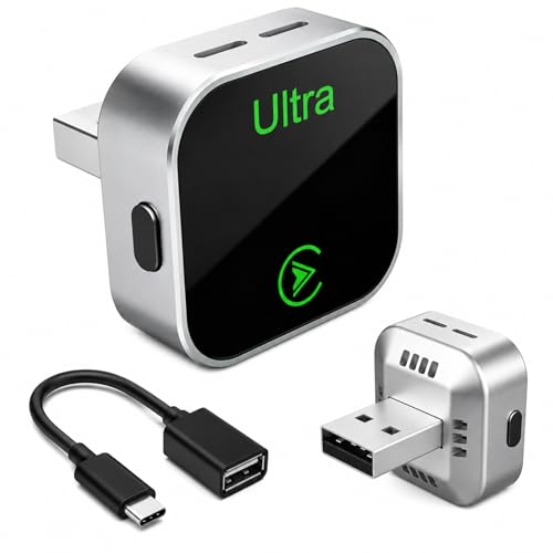 Wireless CarPlay Android Auto Adapter Plug and Play AI Box for Factory Wired