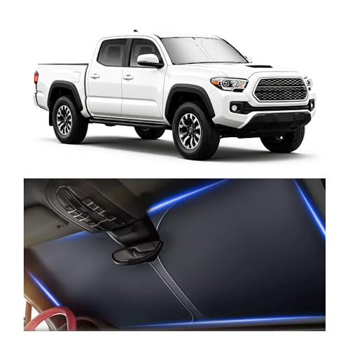 Car Windshield Sun Shade Foldable,2026 Upgraded Car Shade Front Windshield Compatible with Toyota 2016-2026 Tacoma,Sunshade for Cars Windshields with Storage Bag - color: for Toyota Tacoma 2016-2026