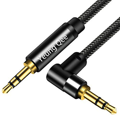 3.5mm Aux Cable 25 ft, 3.5mm Nylon Braided Male to Male Stereo Audio Cable Audio Auxiliary Input Adapter for Headphones, Car, Home Stereos, Speaker (25FT/8m) - size: 25 ft (8 m)