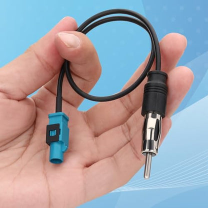 Universal Vehicle Car Stereo FM AM Radio Antenna Adapter Cable 12Inch Fakra Z Male to DIN Plug Connector Cable for Car Stereo Audio HD Radio Head Unit CD Media Player Receiver - color: Male-Plug/12‘/30CM