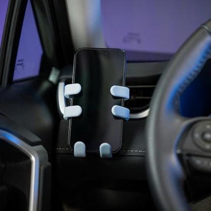 Hug Buddy Air Vent Universal Car Cell Phone Holder, Adjustable, Mount Compatible with iPhone, Samsung Galaxy, LG, Google, Nexus 5X, and Most Smartphones, Zen Blue - color: Zen Blue