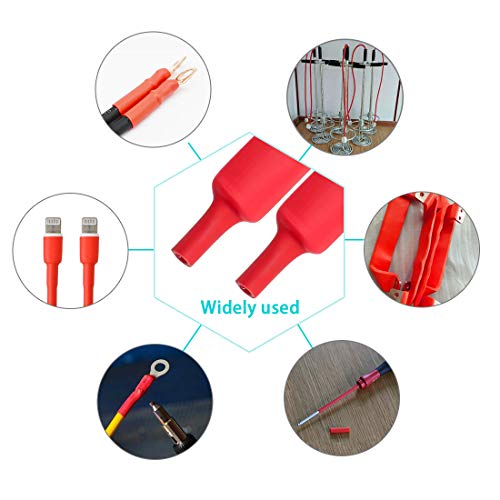 Dual Wall Heat Shrink Tubing 3:1 Ratio Heat Activated Adhesive Glue Lined Marine Shrink Tube Wire Sleeving Wrap Protector Red 4Ft (Dia 9.5mm(0.37”) Red) - color: Dia 9.5mm(0.37”) Red