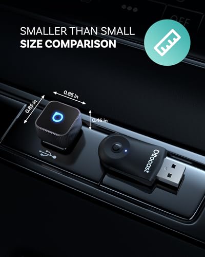Ottocast Mini Cube 3.0 Wireless CarPlay & Android Auto Adapter 2026– Plug & Play, Fast Auto-Reconnect (Black) - color: Black, size: USB A