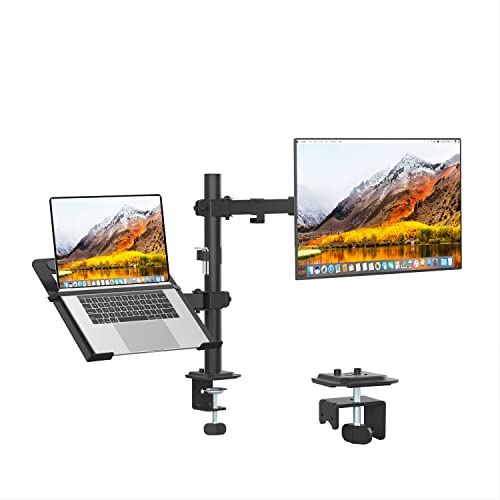 Monitor and Laptop Mount for 13"-27" Screens and Notebook up to 17 inch