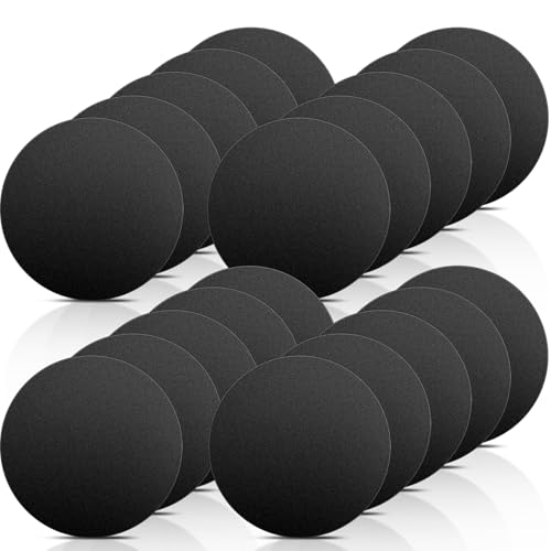 Universal Replacement Metal Plates Set, 20 Pack Mount Metal Plate with Adhesive for Phone Car Mount Holder Cradle, Black Round Iron Stickers Compatible with Magnetic Mounts, 60 mm - color: Black, size: Round 60mm-20p