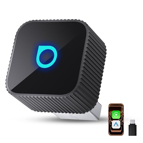 OTTOCAST Mini Slim Wireless CarPlay Adapter & Android Auto Adapter - color: Black