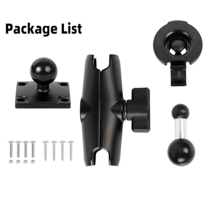 Aluminum GPS Mount with AMPS Drill Base Compatible Replacement for Garmin DriveSmart 50 51 61 65 70 76, Drive 51 55 60 61, nüvi 42 52 57 2539 2597 2689, RV 660 770, dēzl 570 580 - style: 5.9" Length