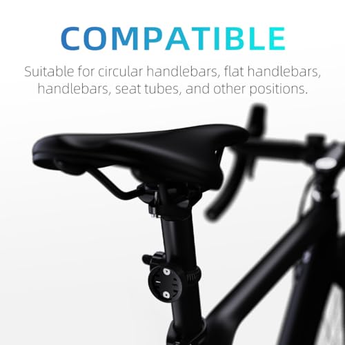 Adjustable Out Front Bike Mount, Compatible with Garmin Edge, iGPSPORT, XOSS, CooSpo Magene, CYCPLUS GPS, Suitable for Round Tube/Flat Handlebars, Road Bikes/Folding Bikes, MTB - style: S6-Adjustable