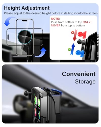 SKYLOTEC Magnetic Charger Phone Holder for BMW X3 X4 2022-2024 12.3 inch - color: Magnetic Wireless Charger, size: X3 2022-2024