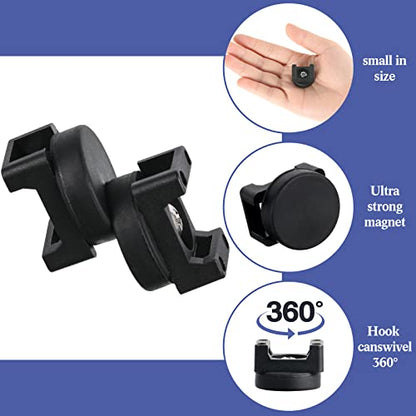 Yookeer 60 Pcs Magnetic Zip Tie Mount with Nylon Cable Ties, 22 mm