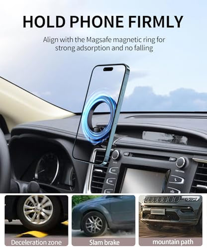 Car Phone Holder for Toyota Highlander 2014-2019 Magsafe Mount Accessories - size: For 2014-2019 Highlander