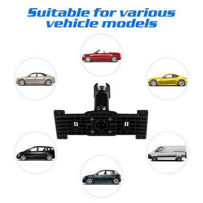 PATKAW 1 PCS Mirror Dash Cam Mount, Anti-Shake Rearview Mirror Bracket, High Strength Aluminum Alloy Back Plate Panel Holder for 5.5-12 Inch Dashcam, Stable Mounting Solution for Car Mirro·r Camera
