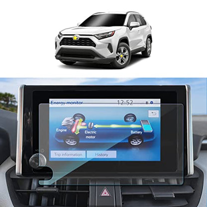 SKTU 2023 2024 2025 RAV4 Screen Protector for 2023-2025 Toyota RAV4/RAV4 Hybrid 8In Navigation Tempered Glass HD Clear 2023 2024 2025 RAV4 Accessories - color: 2023-2025 RAV4 8 Inch Tempered Glass
