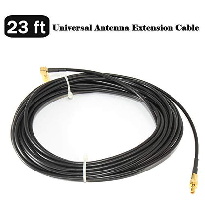 Anina 23 Feet XM Antenna Extension Cable for Satellite Sirius XM Radio-Right Angle SMB Male to SMB Female Radio Stereo Receiver Tuner - size: 23 FT Right Angle