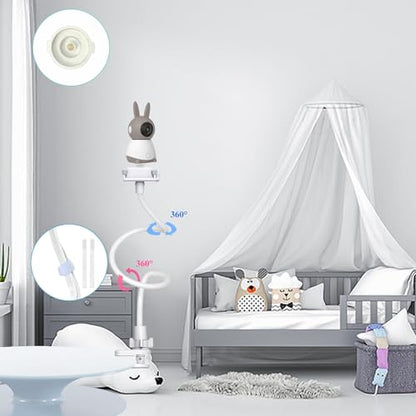 Baby Camera Mount Stand Compatible with BOIFUN/Momcozy/ieGeek/Comfyer-BM01/TECGUUD a Part Baby Monitor Flexible Baby Monitor Holder Shelf Baby Camera Stand More Safety(33.75 inch/Cameras Not Included) - size: 33.27" for ieGeek/BOIFUN/TECGUUD