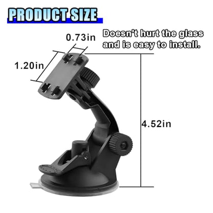 Windshield Mount for 4.3"/5" Backup Camera Display Monitor - Rear View Camera Screen Mounting Bracket with Suction Cup - Car Play Screen Reverse Cameras Monitor Mount for Cars (2PCS) - size: 2PCS