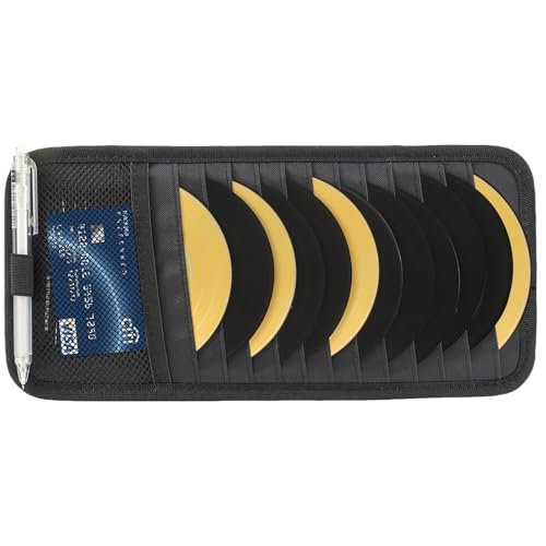 CD Visor Holder, Visor CD Holder 12 DVD Organizer, Elastic Strap