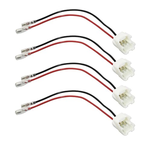 4PCS Car Door Speaker Wiring Harness Adapter Connector Plug Compatible with Nissan Sentra Altima Rogue 2004-2019, Infiniti M35 G35 Q40 G25 QX70 2006-2018
