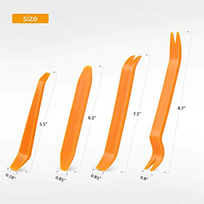 GOOACC Car Clip Panel Audio Video Dashboard Dismantle Kits Installer Removal Tool-4PCS - color: 4PCS Trim Removal Tool Yellow