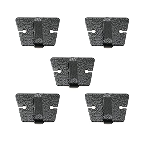 ZYAMY 5pcs Mic Microphone Holder Clip, Metal Car Radio Microphone Hang up Clip Radio Mic Bracket Clamp for IC 2720H IC 2820H, TM241 TM231, KT8900 8900