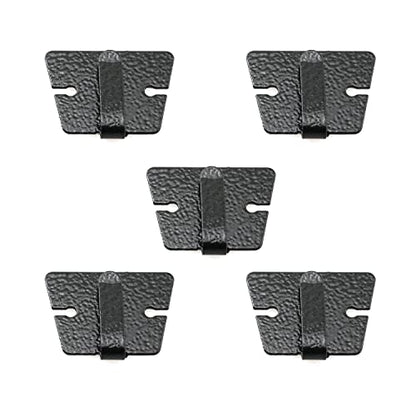 ZYAMY 5pcs Mic Microphone Holder Clip, Metal Car Radio Microphone Hang up Clip Radio Mic Bracket Clamp for IC 2720H IC 2820H, TM241 TM231, KT8900 8900