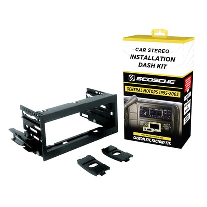 Scosche GM1483B Single DIN Dash Kit Compatible with Select 1995-05 Cadillac, Chevrolet and GMC Full Size Trucks - Car Stereo Radio Install Kit - Single DIN Radios Only - See Fit Guide in Images - style: Dash Kit Only