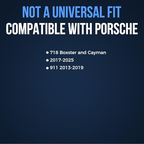 No Drill License Plate Bracket Fits Porsche 718 Boxster and Cayman /911