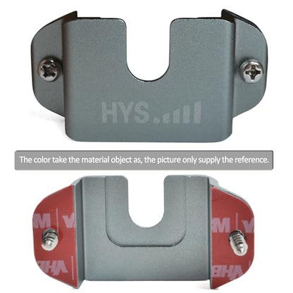 HYS Aluminium Alloy Car Mount, Speaker Mic Hanger for Truck Car CB VHF UHF - color: Gray, size: 2 Pieces