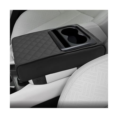Car Center Console Armrest Pillow, Memory Foam Armrest Box Cover with Cup Holder & Phone Holder, Waterproof Arm Rest Cushion Middle Console Protector for Most Cars (Stitch) - color: Stitch