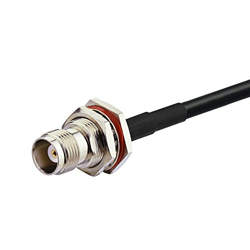 Bingfu RTK Survey GPS Antenna Extension Cable TNC Male to Female Bulkhead Mount RG58 Coax Jumper Cable 1m 3 feet for Vehicle Trimble Topcon Leica Sokkia GNSS RTK Receiver Marine Boat GPS Navigation
