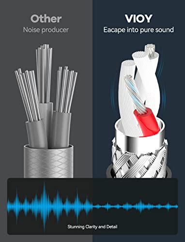 VIOY Headphone Extension Cable 20 FT, 3.5mm Male to Female Braided Aux Cord - size: 20FT