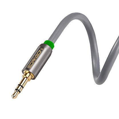 3.5mm Aux Cable 25 Feet (7.6 Meters) 3.5mm Male to Male Stereo Audio Cable 25ft (7.6M) for Car, Stereo, iPhone, Smartphone or any Audio Device ED84118 (2 Pack) - size: 25 Feet, style: Male to Male