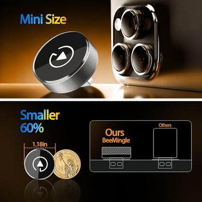 2-in-1 Wireless CarPlay Adapter for Apple iPhone & Android, Plug & Play, Auto Connection, No Latency, 2026 Upgarde Converts Wired Carplay Dongle to Wireless Car Play Adapter for iPhone iOS 10+