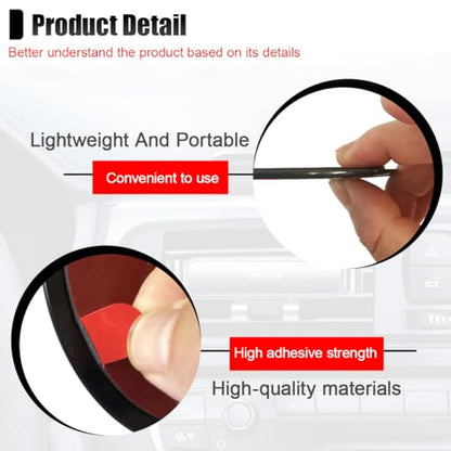 80mm Adhesive Dashboard Pad Mounting Disk, Heat-Resistant Sticky Pad for Suction Cup Dash Phone Mount, Universal Sticky Disc Replacement for Car Dash Cam Phone Holder GPS Suction Mount (3PCS) - size: 3PCS