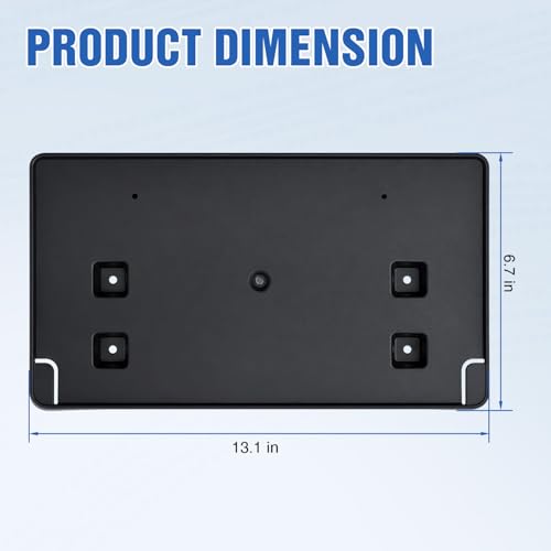 Nilight Front License Plate Bracket for JL 2018-2026# 68295610AA CH1068150 - color: Jeep JL& JT 2018-2026