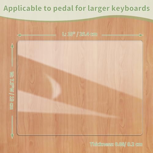 10" x 7.5" Premium Non-Slip Piano Sustain Pedal Mat - color: Clear
