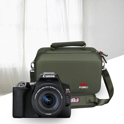 FBLFOBELI EVA Camera Case for Canon EOS Rebel T7/T8i/T5/R50/R100 - color: Army Green