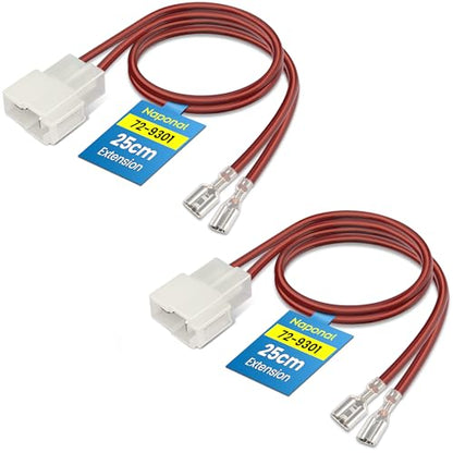 72-9301 Speaker Harness,Thicker and Longer Speaker Wire Cable,Professional Car Door Speaker Wiring Harness Adapter Connector Plug for Toyota Mitsubishi Mini Chevrolet Hyundai Kia(2PCS) - style: 72-9301-2pcs