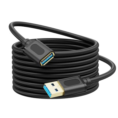 USB 3.0 Extension Cable 10Ft, USB 3.0 Repeater USB Male to Female Lead with Signal Amplification Active Cord for Printers, Keyboards, Game Console, Loudspeakers, Scanners, Displays, Headsets(3M/10Ft) - size: 10 Ft