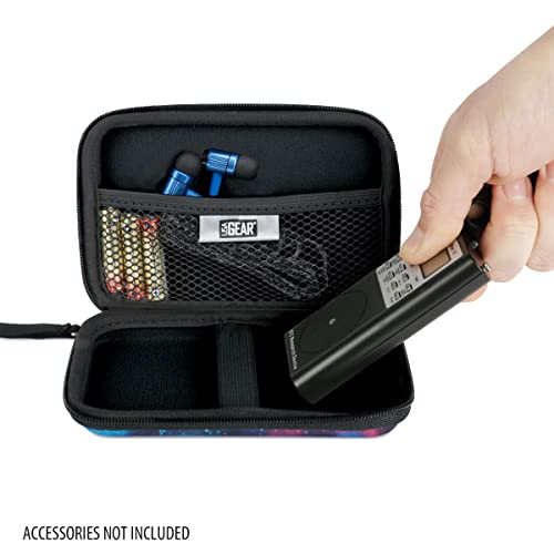 USA Gear Ghost Hunting Equipment Case Fits Spiritbox EMF Meter, Sam and Colby XPLR Spirit Box, & More - Paranormal Equipment Case with Elastic Strap, Scratch Resistant Interior, Case Only (Galaxy) - color: Galaxy