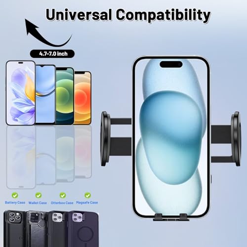 Car Phone Holder for Dodge Ram 1500 2500 3500 2013-2018, Fits iPhone Android and All Smartphones 4.7-7 Inches, Dashboard Mount, Easy Install, Black - size: Ram 1500 2500 3500 2013-2018