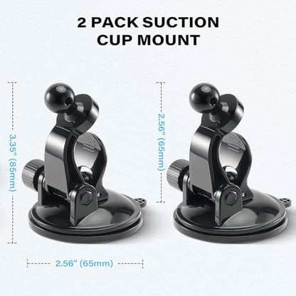 1Zero 2PCS GPS Mount for Garmin, Adjustable Suction Cup Car Holder