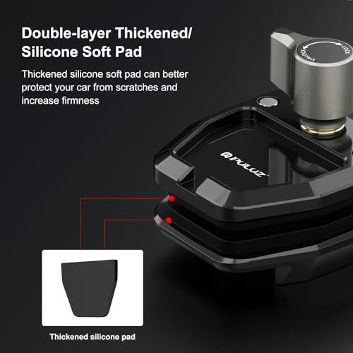PULUZ Motorcycle Windshield Mount Clip, for Recording Cycling Experiences - size: Windshield Mount Clip