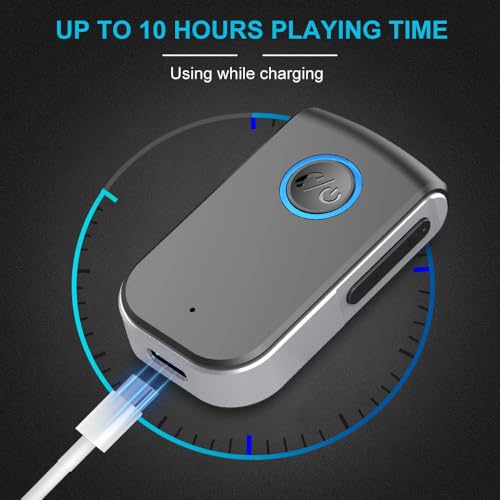 Bluetooth AUX Adapter for Car,3.5mm Wireless Receiver AUX Bluetooth Car Adapter,Hands-Free Call for Cars, Speakers, Stereo Systems and Headphones