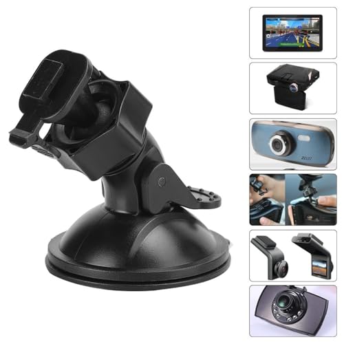 Universal Car Dash Cam Mount - Vacuum Suction Cup Holder with 4 Interchangeable Heads for GPS Navigation and Dashboard Recorder(Buckle w/Card Slot) - style: Buckle w/ Card Slot