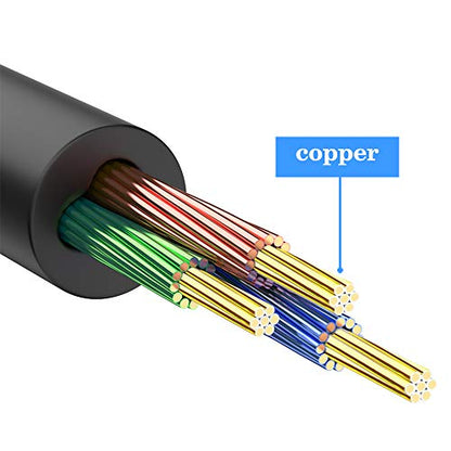 VCE VCELINK 3.5mm Female to Female Adapter with 1/4" to 1/8" Adapter, 3.5mm 1/8 inch Male to 6.35mm 1/4 inch Female Audio Jack Gold Plated